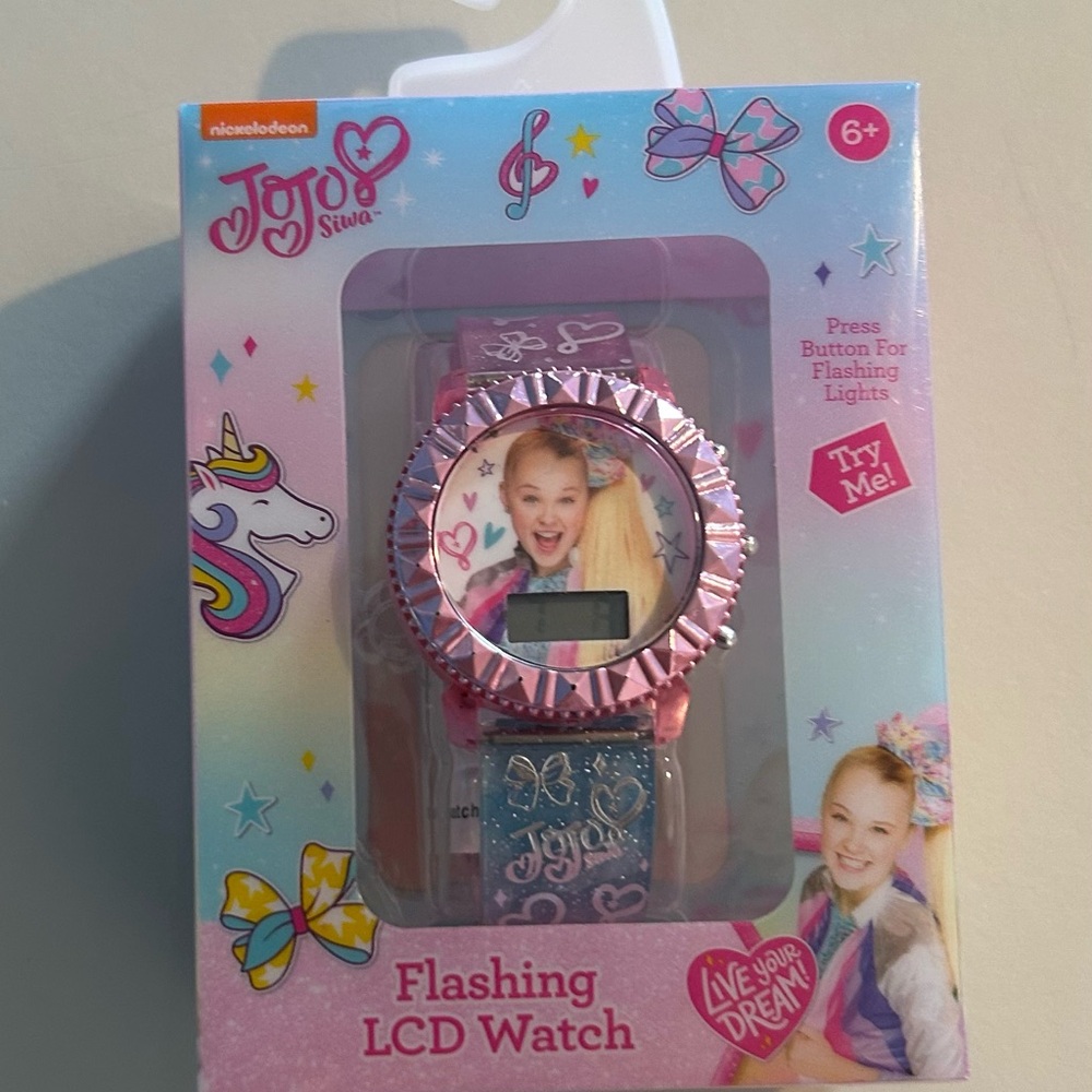 JoJo Siwa Pink and Blue Kids Flashing Watch